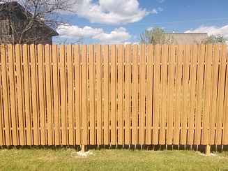 Забор из евроштакетника 96 метров