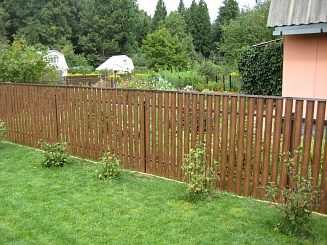 Забор из евроштакетника 86 метров